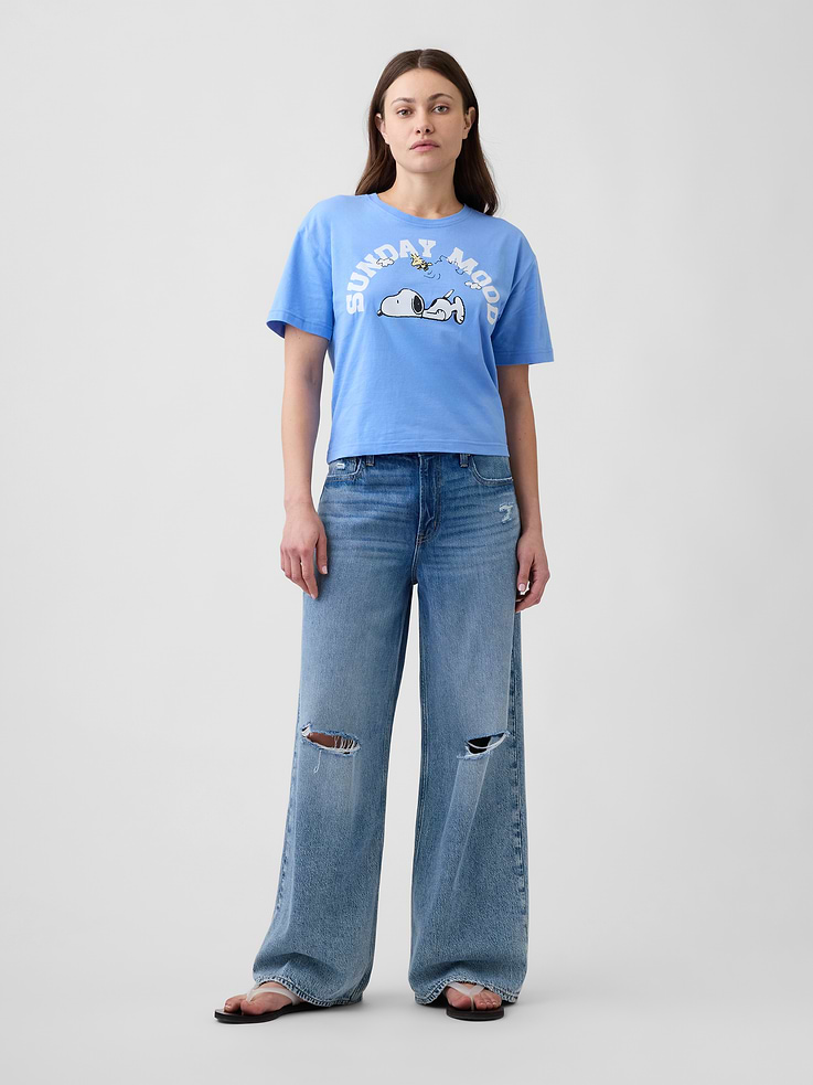 Image 3 of 5, Peanuts Oversized Graphic T-Shirt