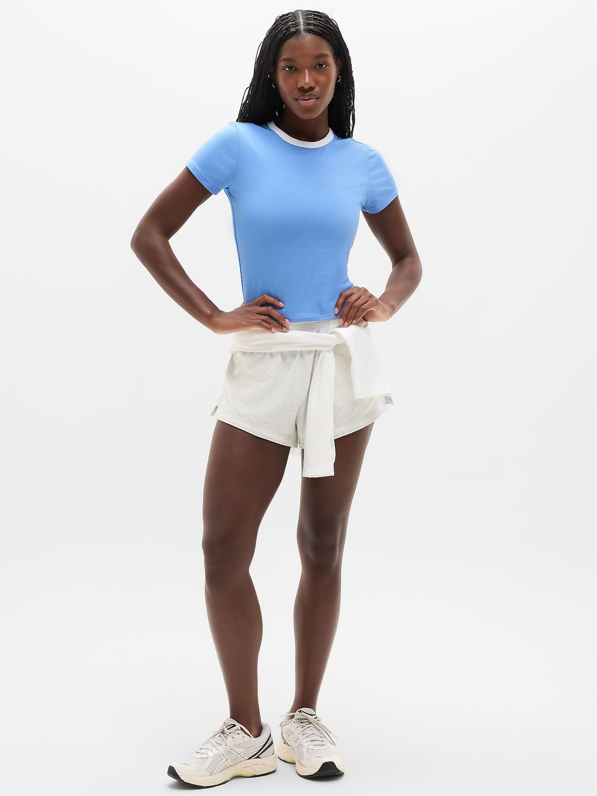 Signature Rib Crop Tee | Athleta