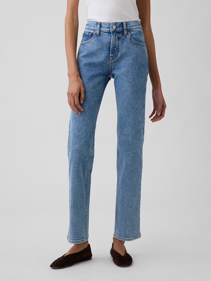 Image number 2 showing, Mid Rise '90s Slim Straight Jeans