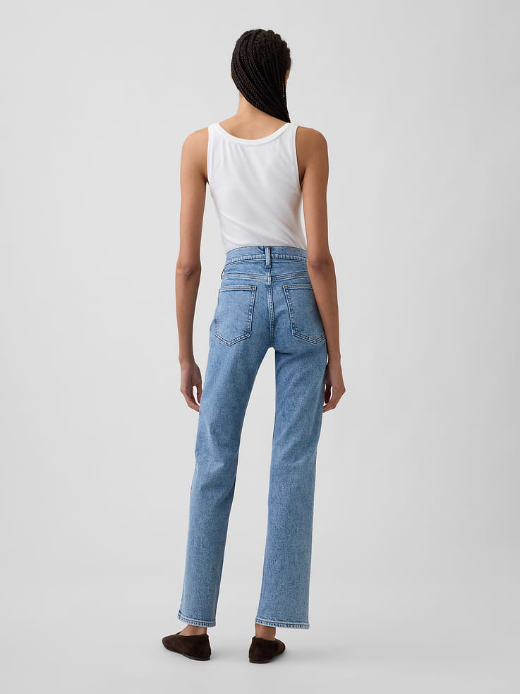 Image number 4 showing, Mid Rise '90s Slim Straight Jeans