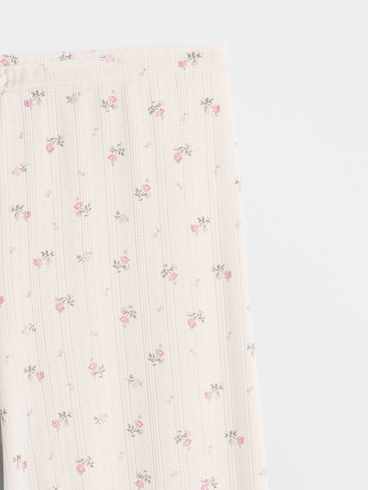 Image number 5 showing, Pointelle Wide-Leg PJ Pants