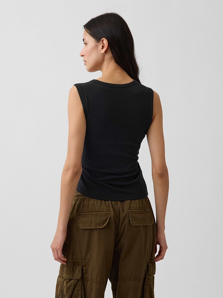 Image number 3 showing, Variegated Rib Tank Top
