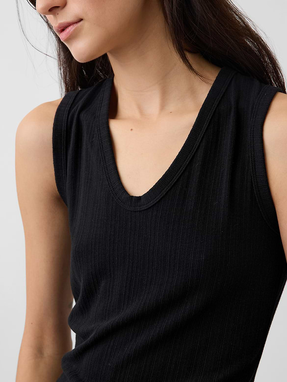 Variegated Rib Tank Top