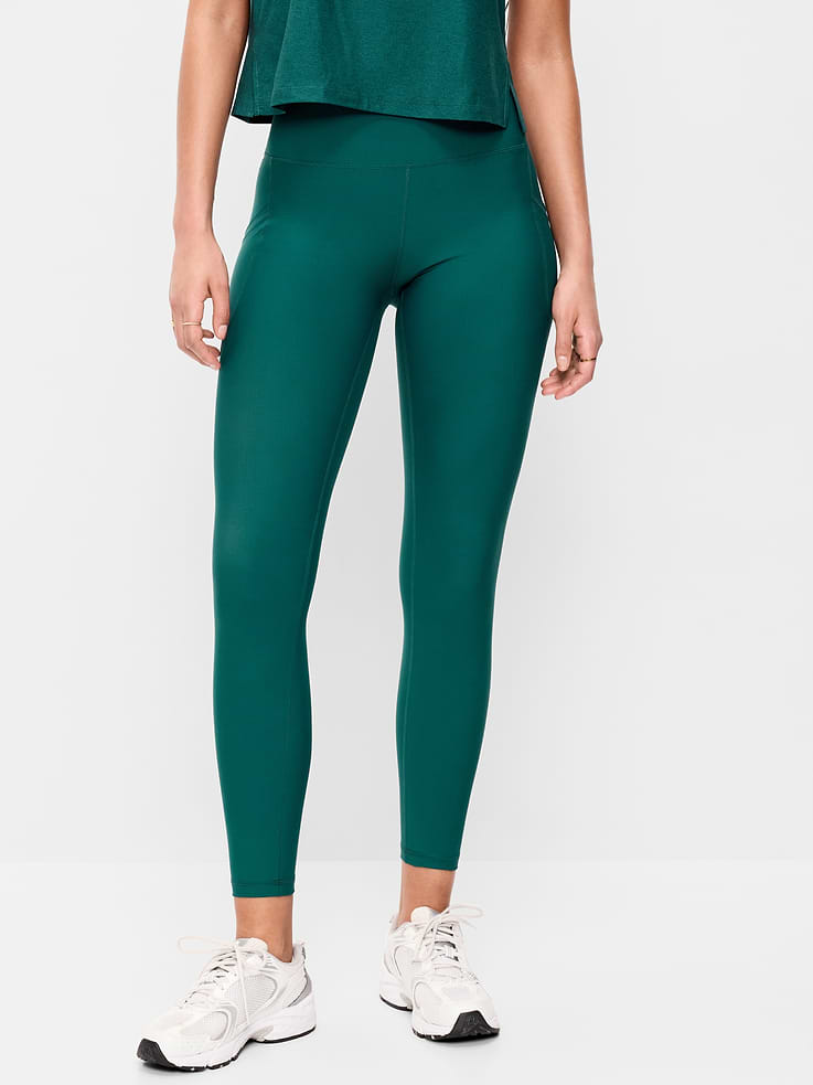 Image number 1 showing, High-Waisted PowerSoft 7/8 Pocket Leggings