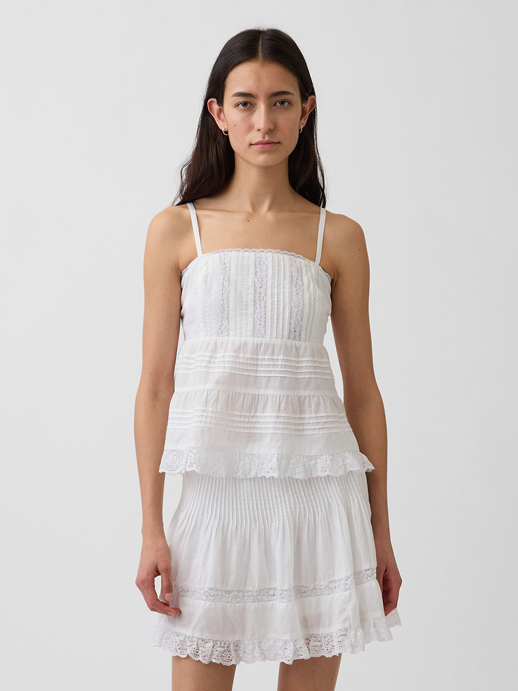 Image number 1 showing, Lace-Trim Cami