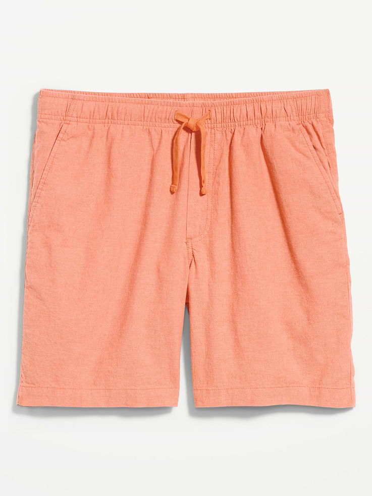 Image number 5 showing, Linen-Blend Jogger Shorts -- 7-inch inseam