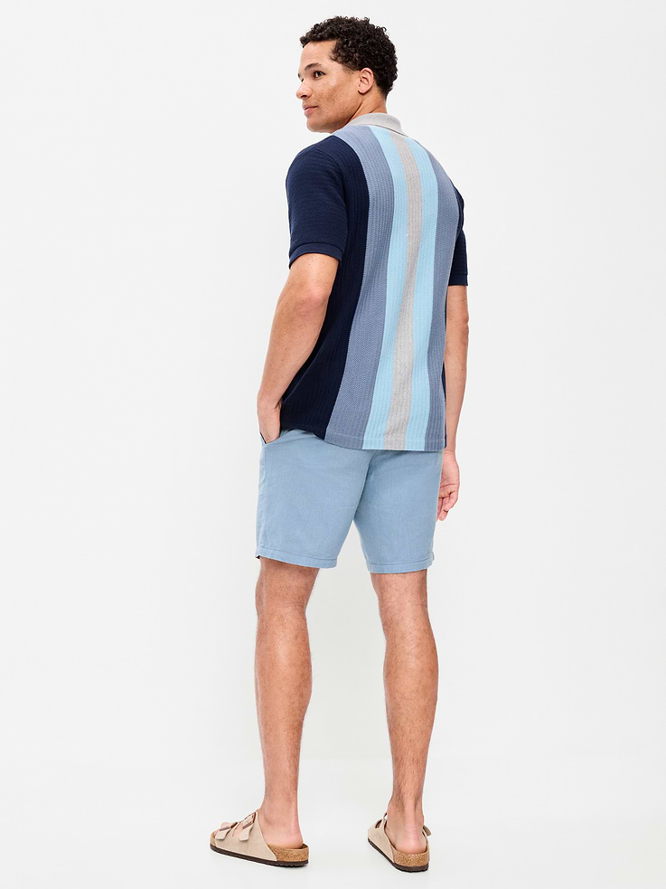 Image number 3 showing, Slim Linen-Blend Rotation Chino Shorts -- 8-inch inseam