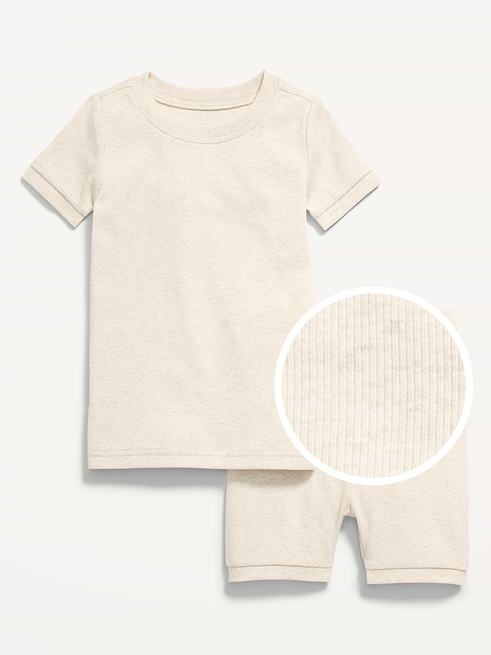 Ribbed Ribbed Snug-Fit Pajama Set for Toddler & Baby on clearance at Old Navy — 29% off