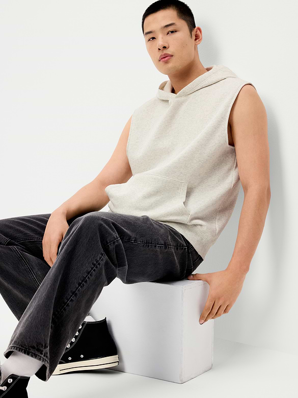 Lived-In Pro Sleeveless Muscle Hoodie