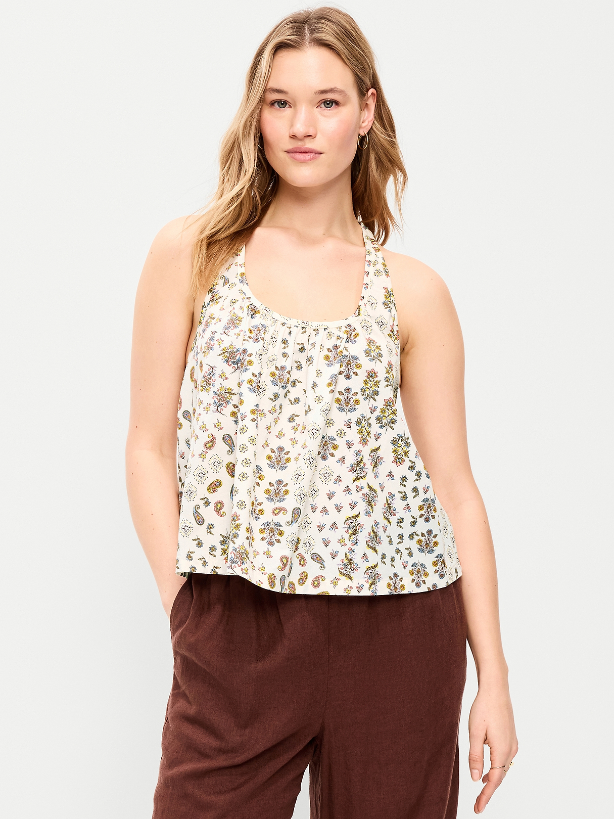 Sleeveless Trapeze Tank Top | Old Navy