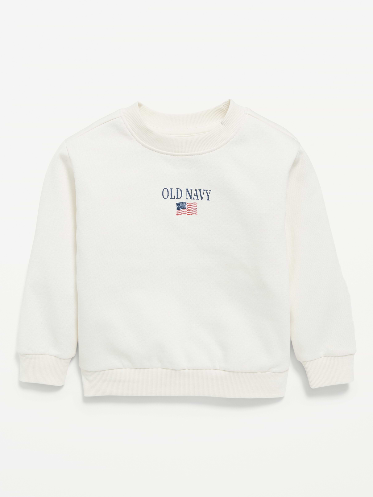 Image number 1 showing, Oversized Unisex Flag Logo Graphic Sweatshirt for Toddler