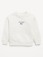 Image number 1 showing, Oversized Unisex Flag Logo Graphic Sweatshirt for Toddler