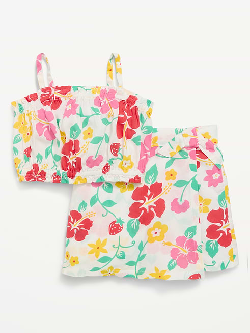 Printed Printed Sleeveless Top and Skort Set for Toddler Girls on clearance at Old Navy — 50% off