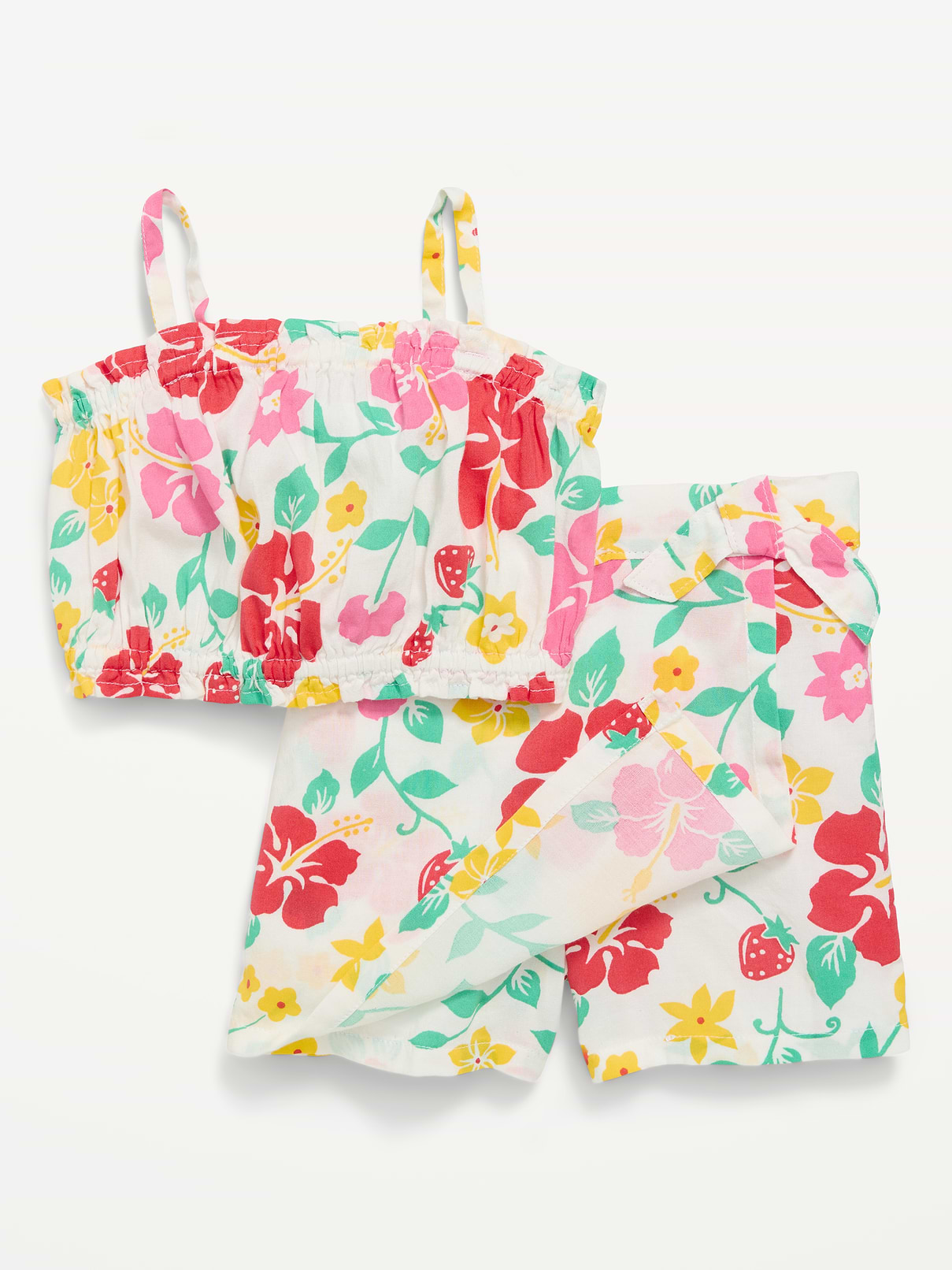 L'image numéro 3 présente Ensemble jupe-short et haut sans manches à motif pour toute-petite