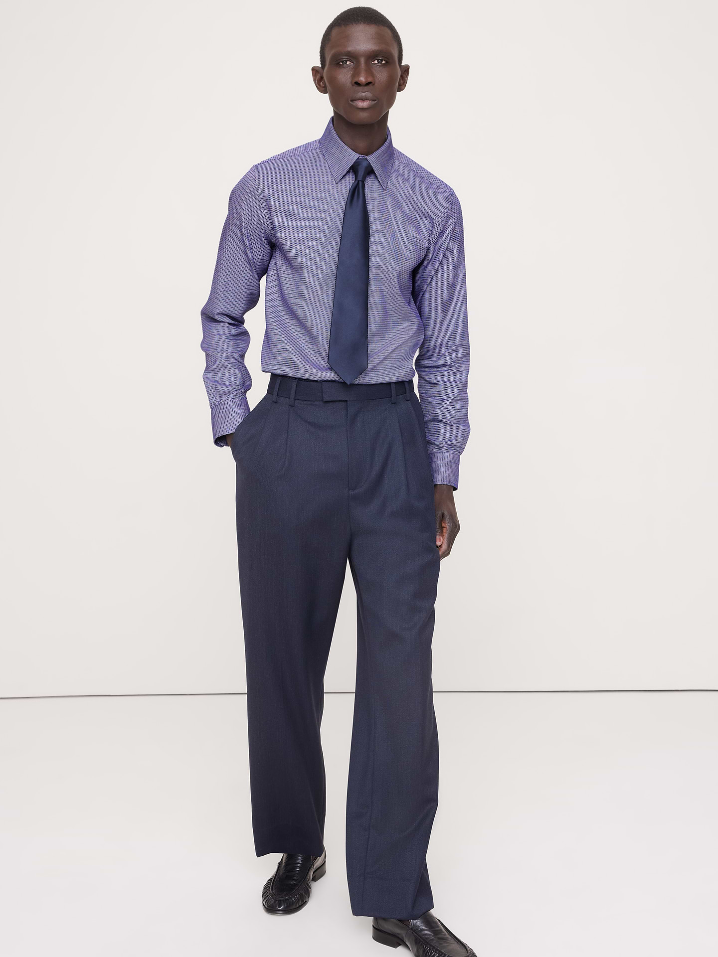 Image number 1 showing, Slim-Fit Wrinkle-Resistant Dress Shirt