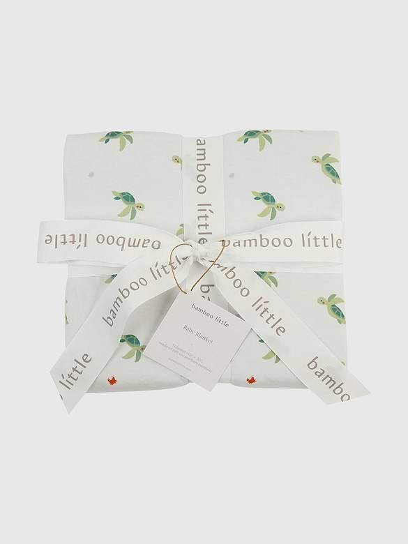 Bamboo Little Turtle Baby Blanket