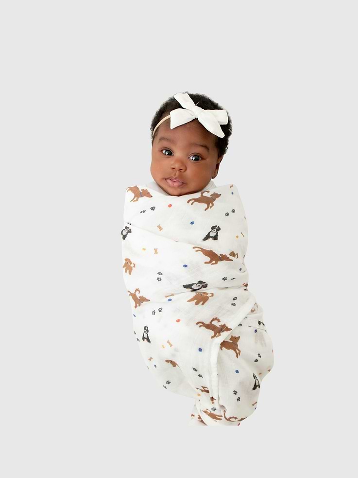 Image 3 of 4, Bamboo Little Dogs Swaddle