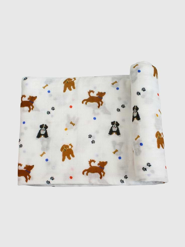 Image 2 of 4, Bamboo Little Dogs Swaddle