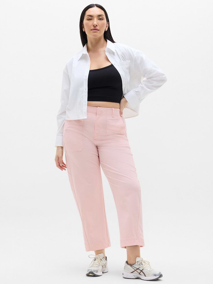 Image number 1 showing, Skyline High Rise Barrel Leg Pant