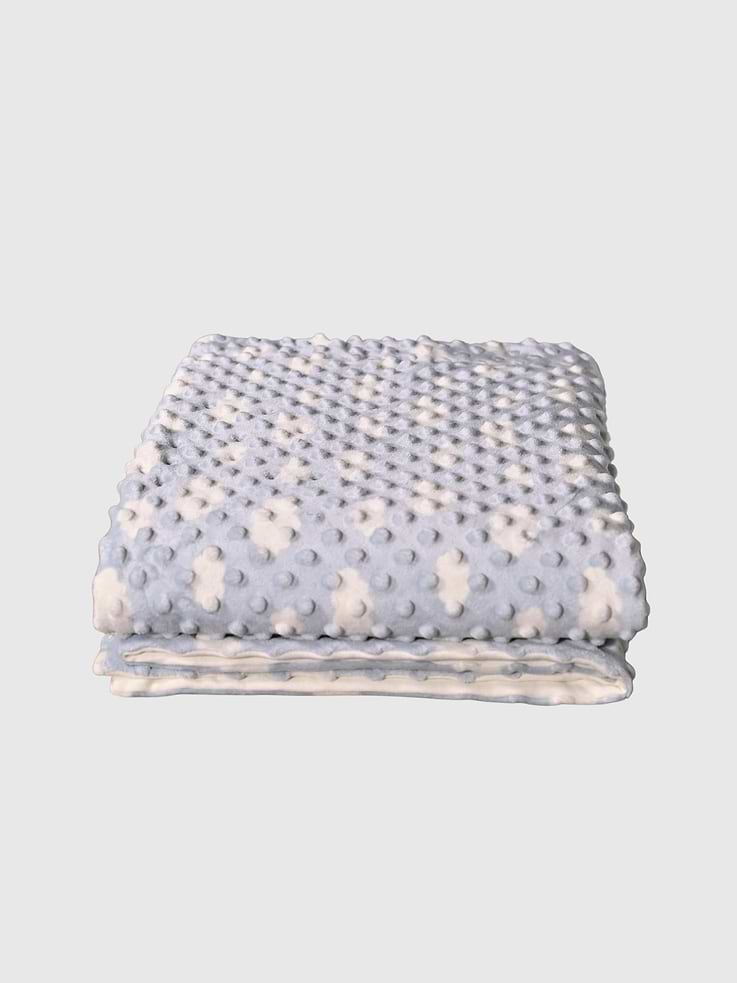 Image 2 of 3, Bamboo Little Blue Cozy Cloud Blanket