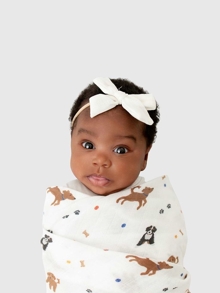 Image 4 of 4, Bamboo Little Dogs Swaddle