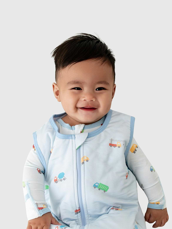 Bamboo LittleTrucks Sleep Sack 0 to 12 months