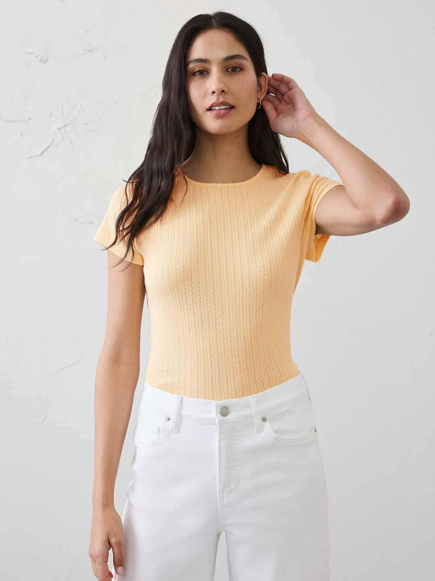 Image number 1 showing, Pointelle Baby T-Shirt