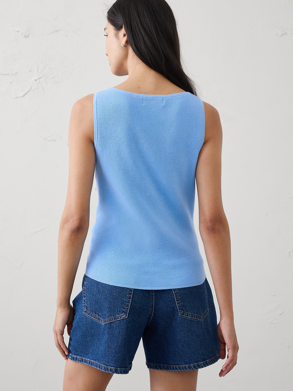 Cotton Boatneck Sweater Tank | Banana Republic Factory
