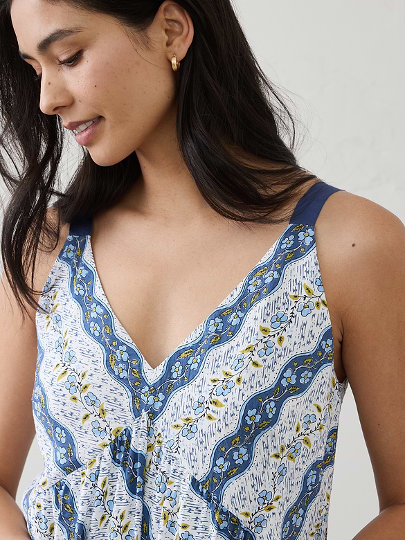 Empire-Tiered Midi Dress