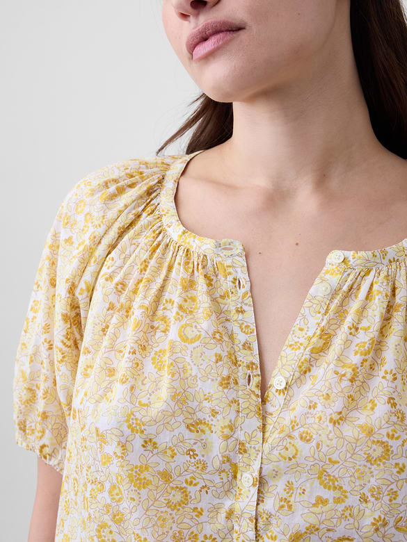 Oversized Puff Sleeve Top