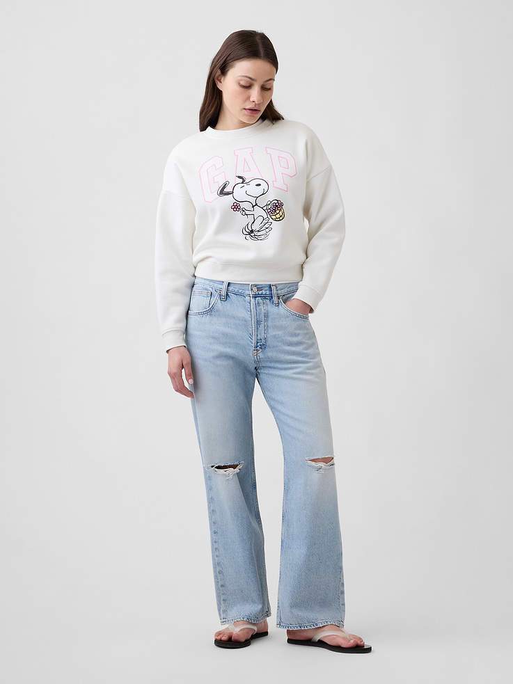 Image 3 of 5, Oversized Wedge Crewneck Sweatshirt