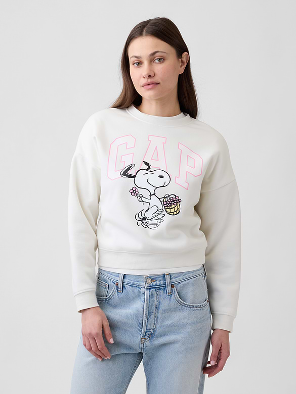Oversized Wedge Crewneck Sweatshirt