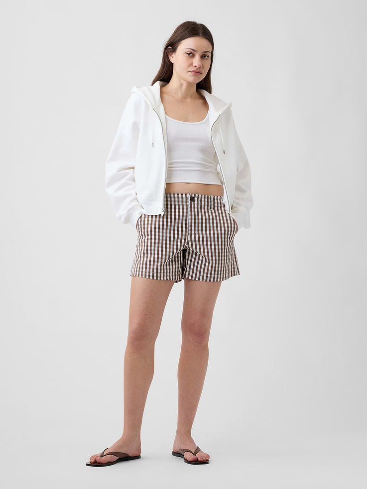 Image number 1 showing, 5" Mid Rise Downtown Khaki Shorts