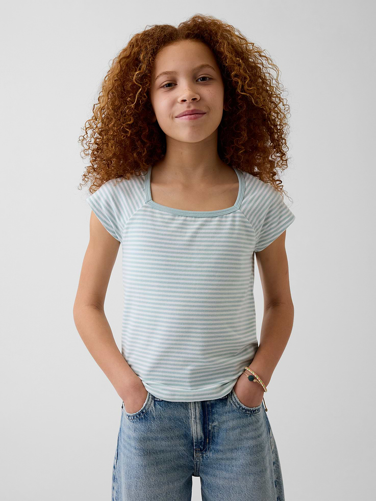 Image number 1 showing, Kids Square-Neck T-Shirt