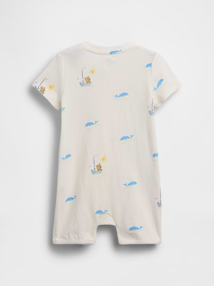 Image number 2 showing, Baby First Favorites Organic Cotton Shorty One-Piece