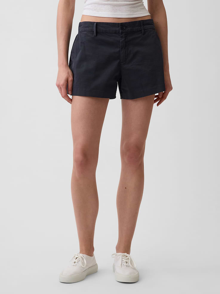 Image number 2 showing, Mid Rise Khaki Shorts