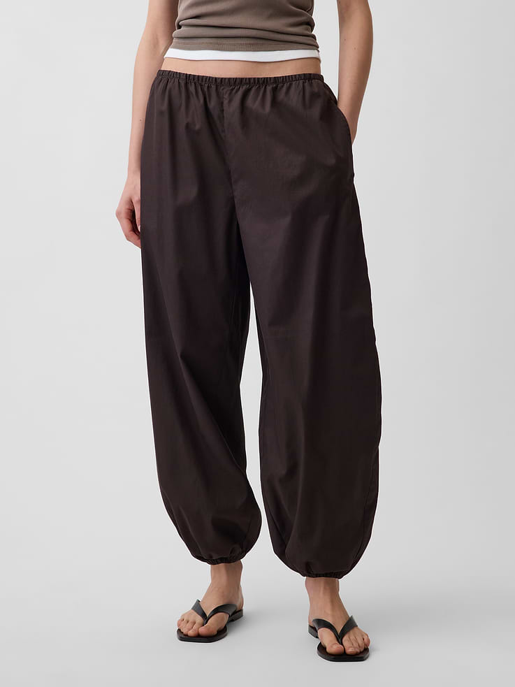 Image number 2 showing, Organic Cotton Poplin Easy Baggy Joggers