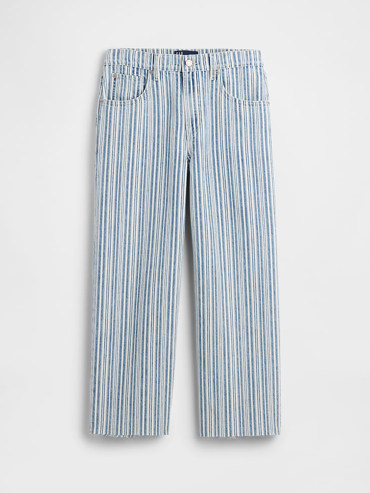Image number 5 showing, Low Slung Relaxed Crop Jeans