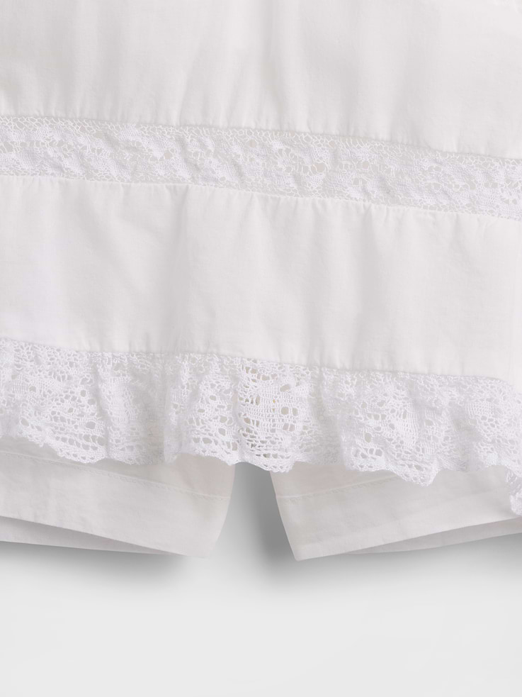 Image number 5 showing, Pintuck Lace-Trim Easy Mini Skort
