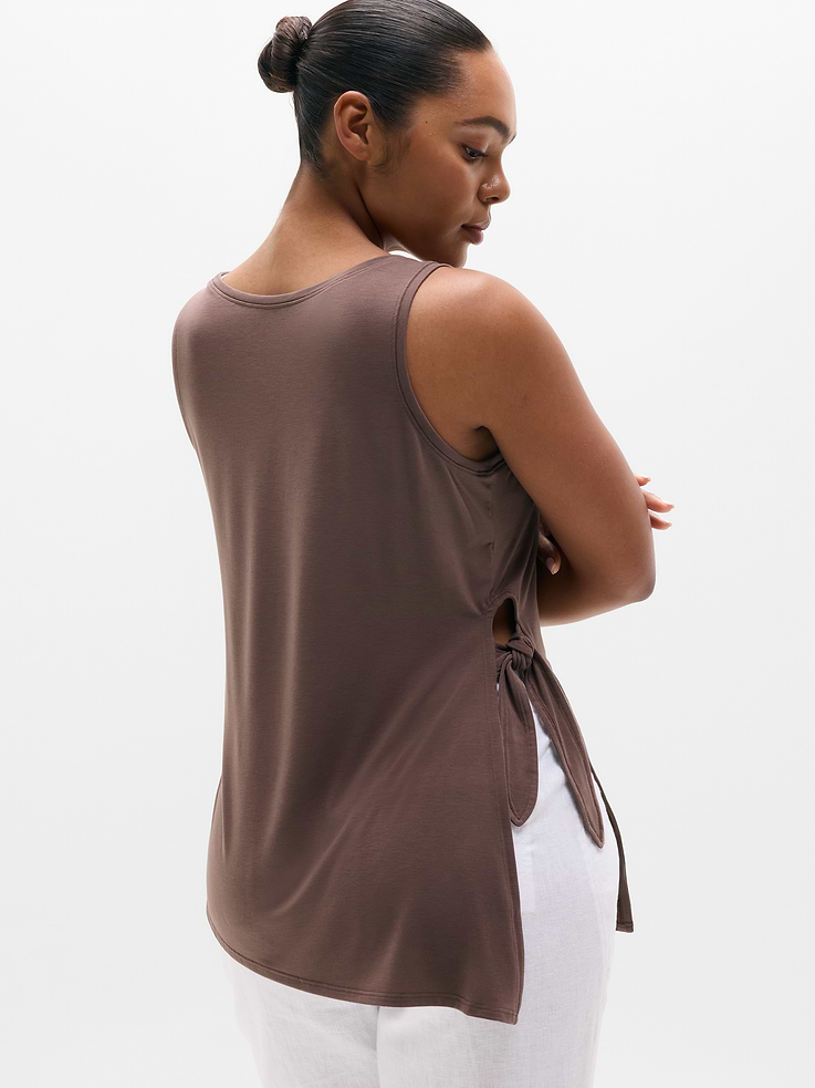Image number 6 showing, Move With Ease Asym Tie Tank