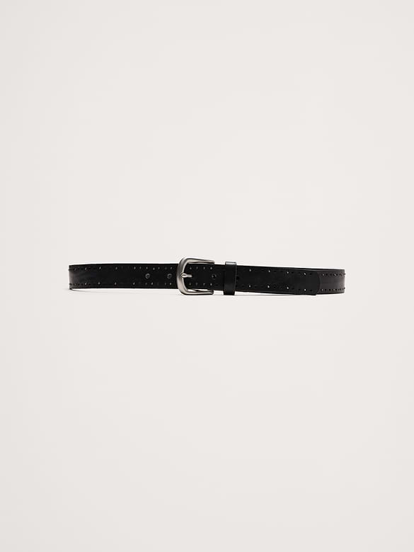 Perforated Leather Belt