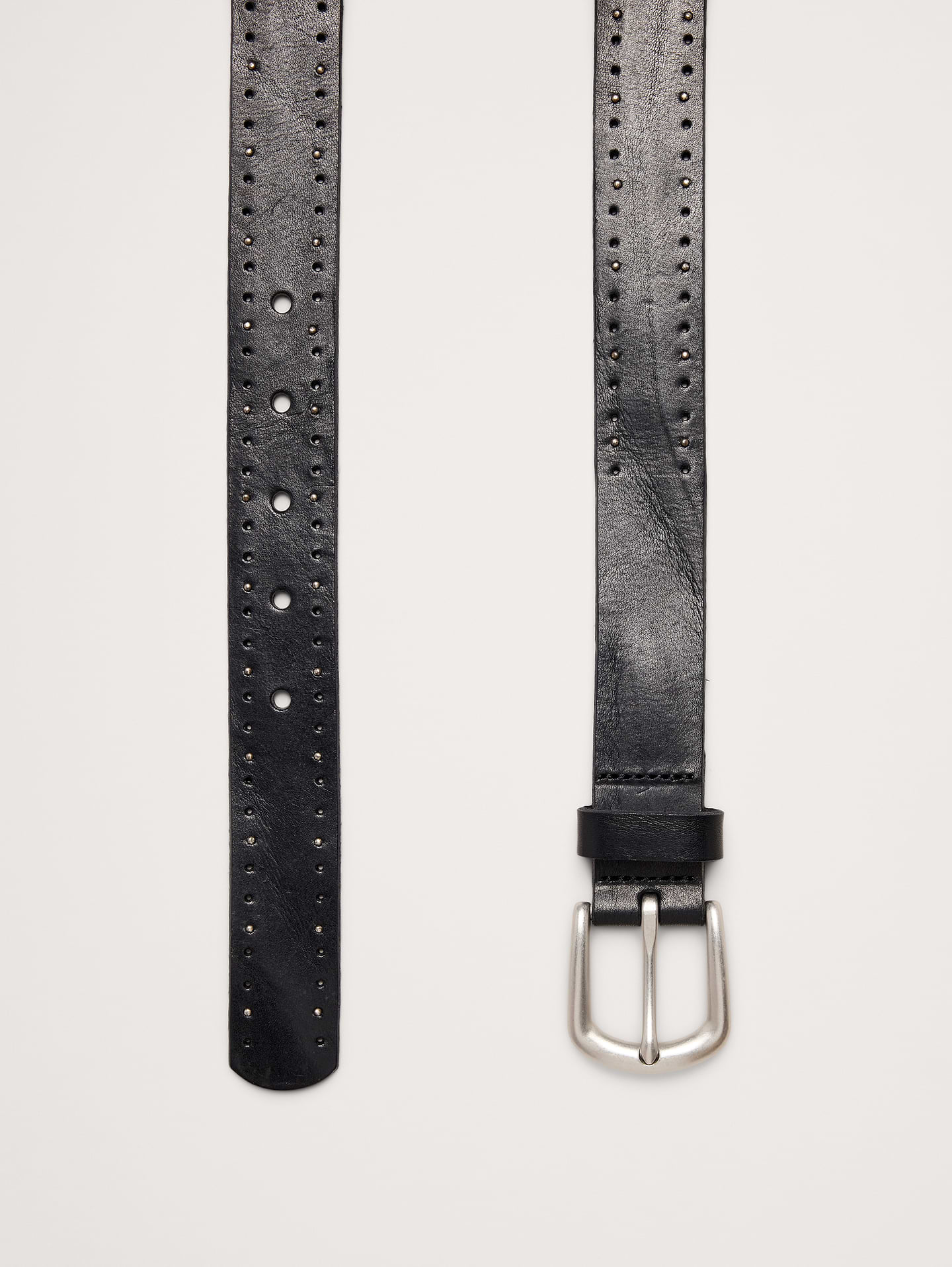 Image 3 of 3, Perforated Leather Belt