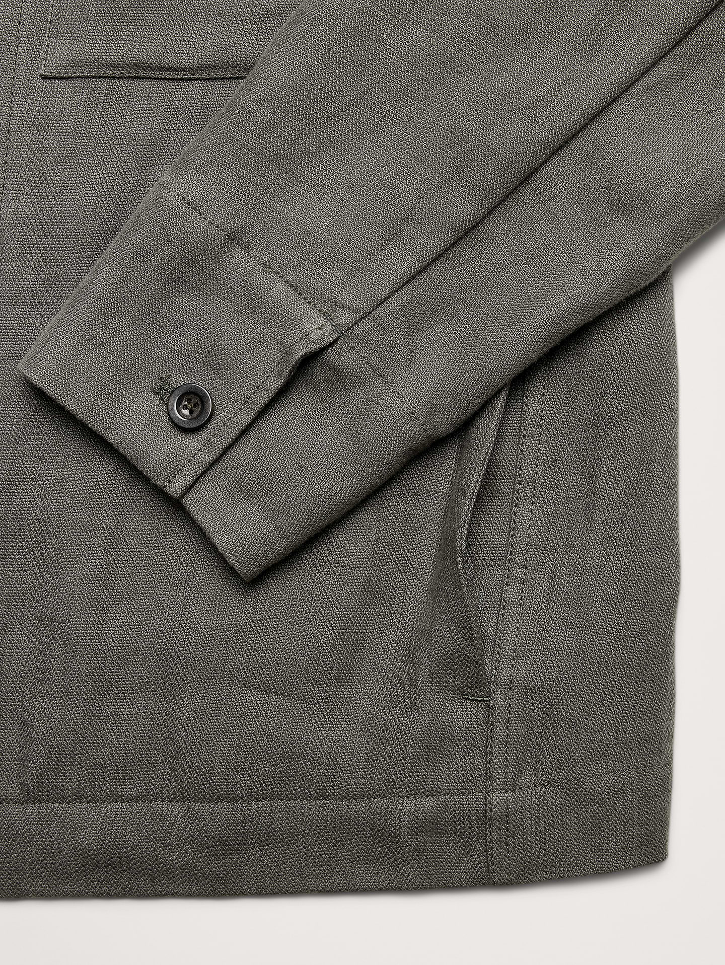 Image number 7 showing, Linen Four-Pocket Shirt Jacket