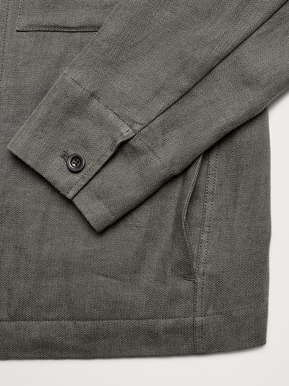 Linen Four-Pocket Shirt Jacket