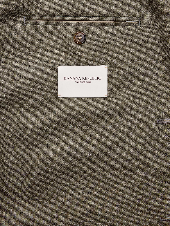 Tailored Slim-Fit Italian Wool Ventile Suit Jacket