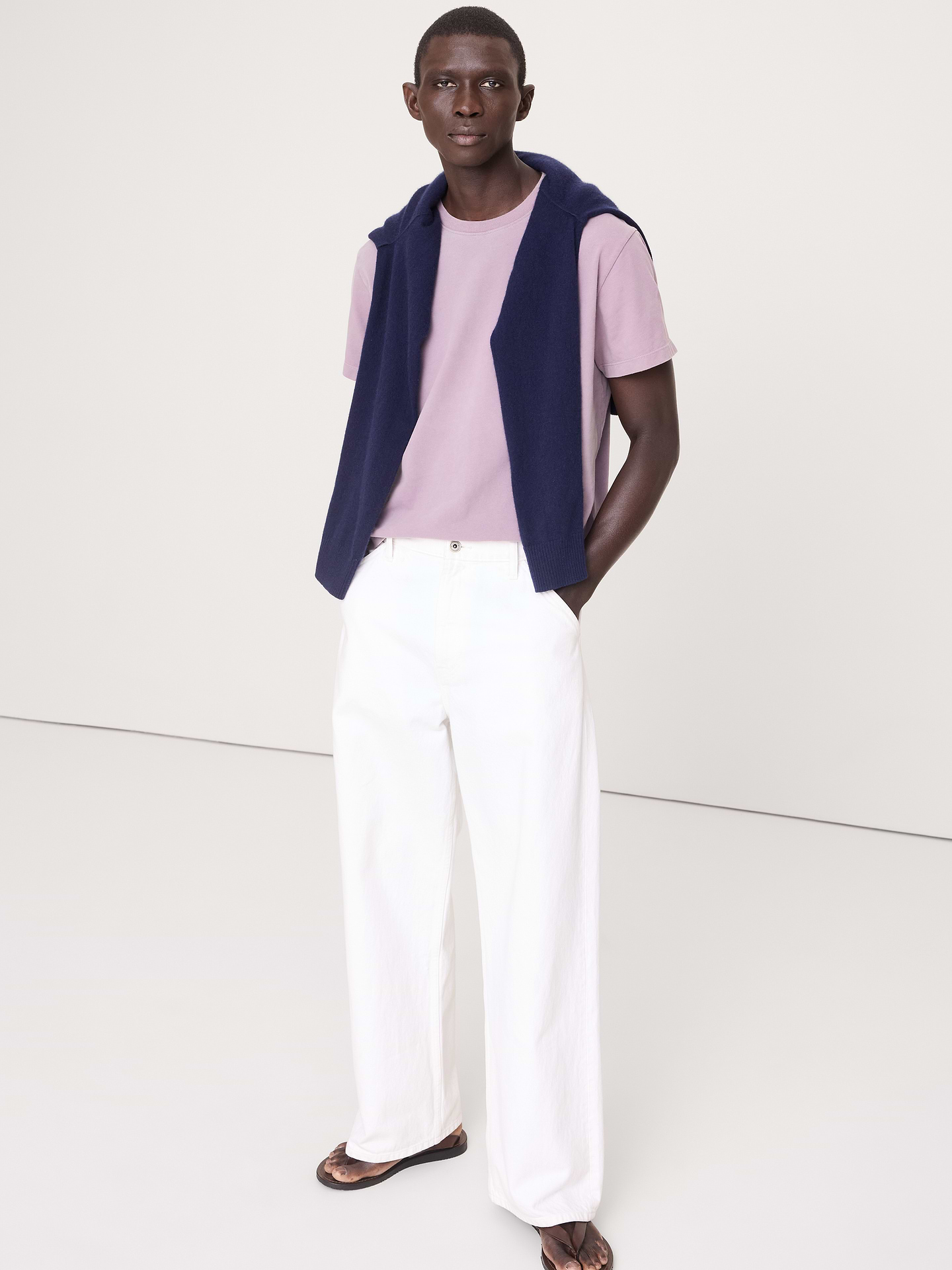 Image number 8 showing, Sueded Cotton Crew-Neck T-Shirt