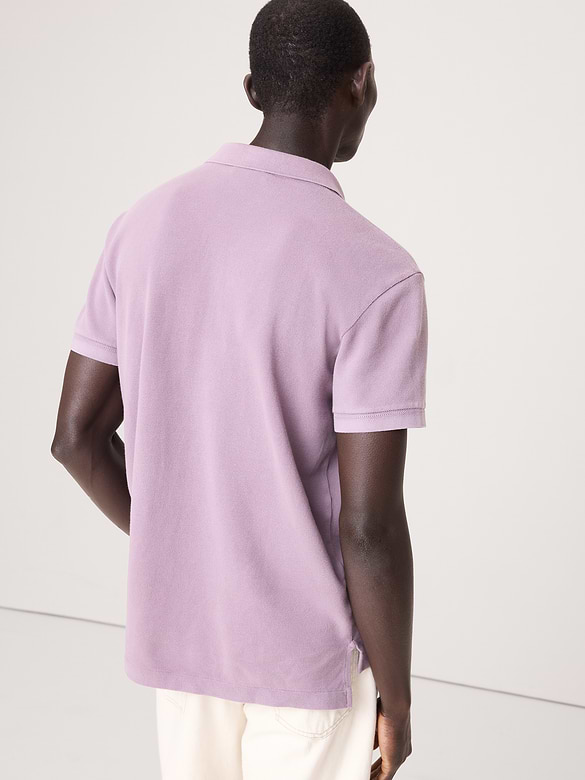 Sueded Cotton Pique Polo
