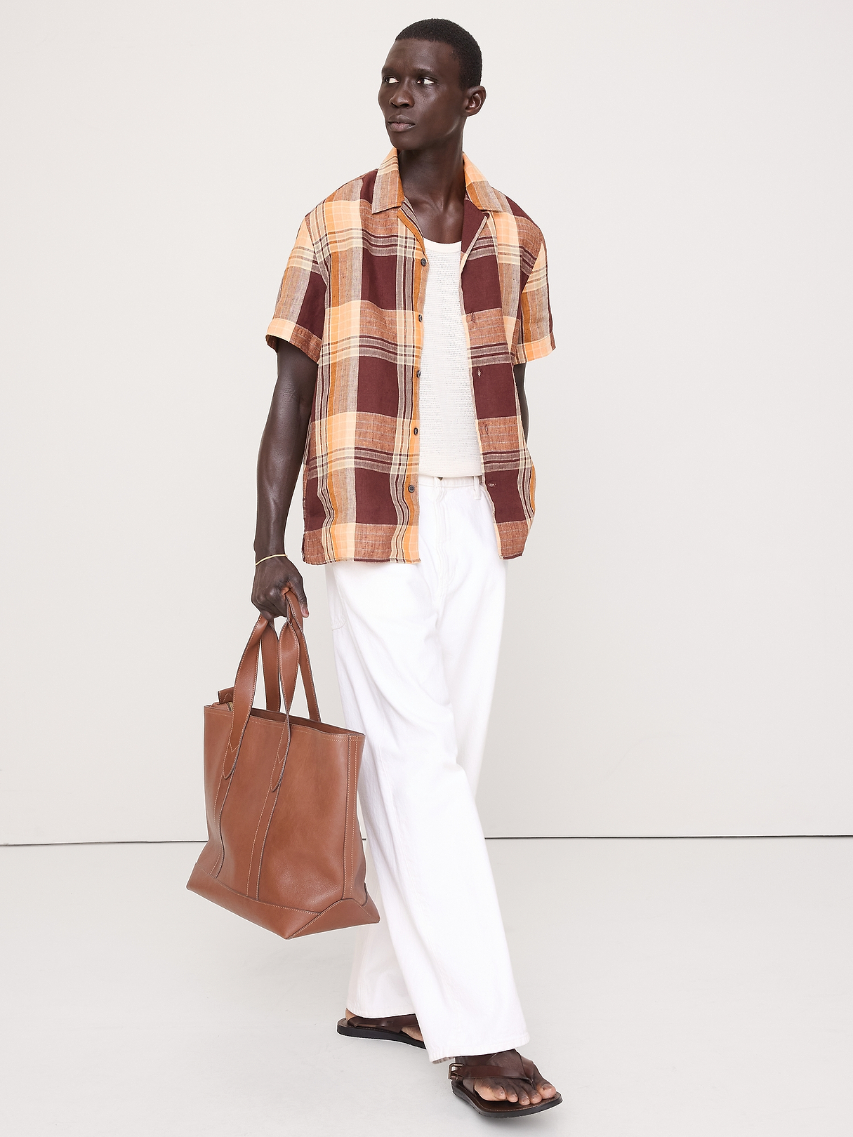 Standard-Fit Linen Resort Shirt | Banana Republic