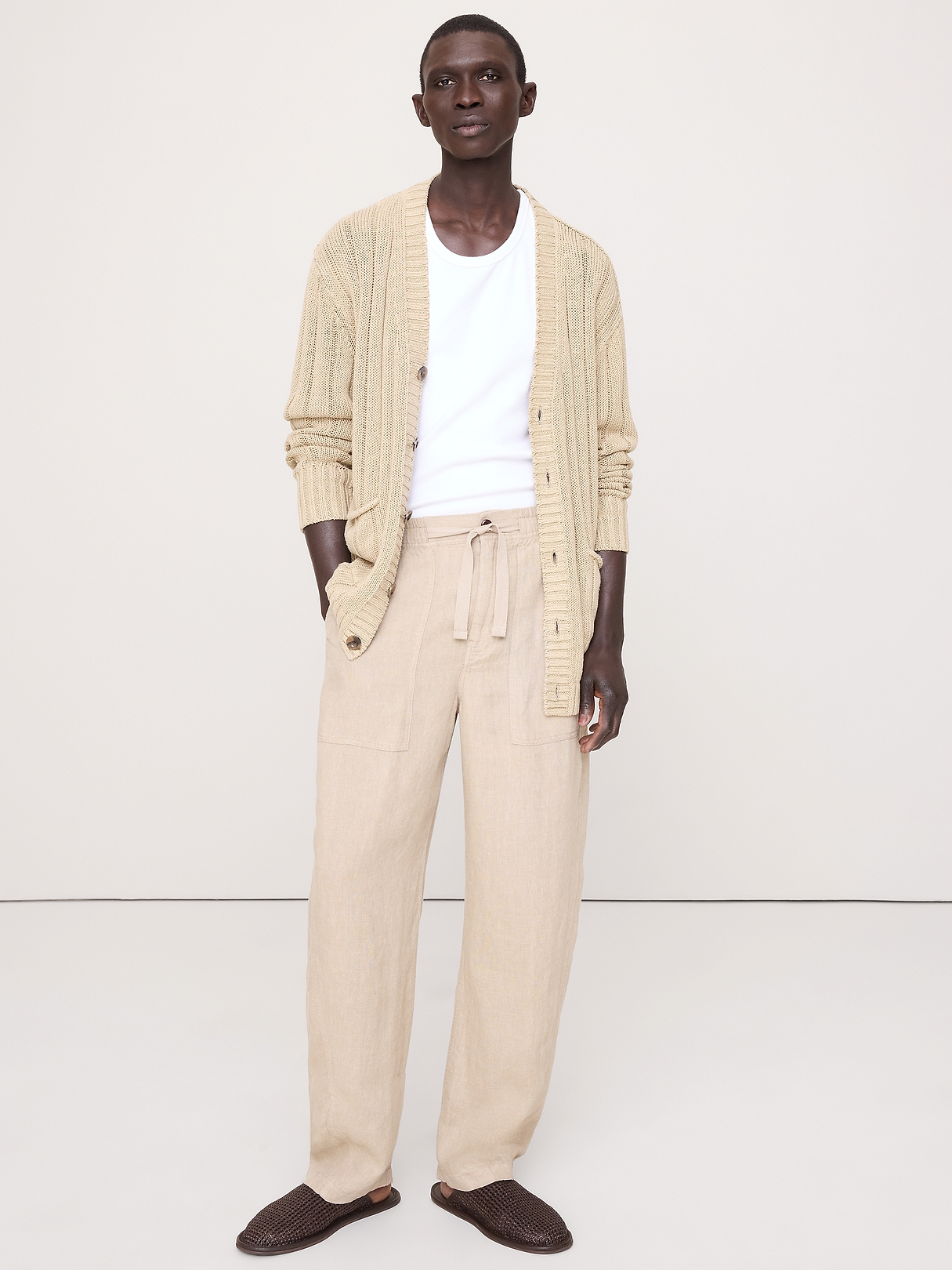 Relaxed Linen Utility Beach Pant | Banana Republic