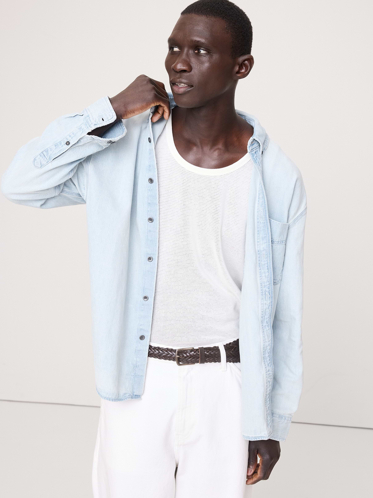Relaxed-Fit Denim Shirt